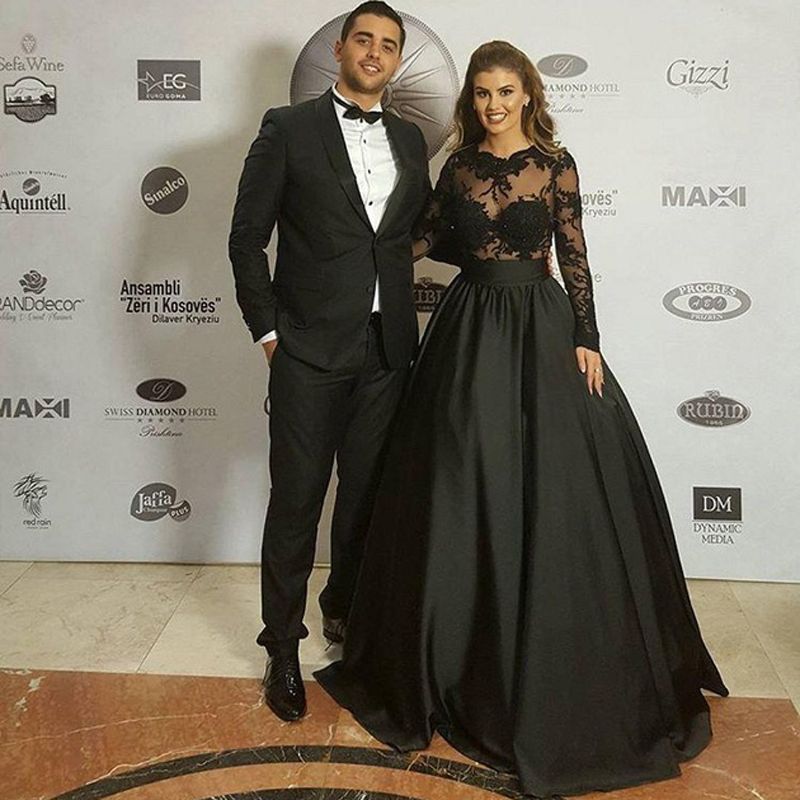 long black satin skirt evening