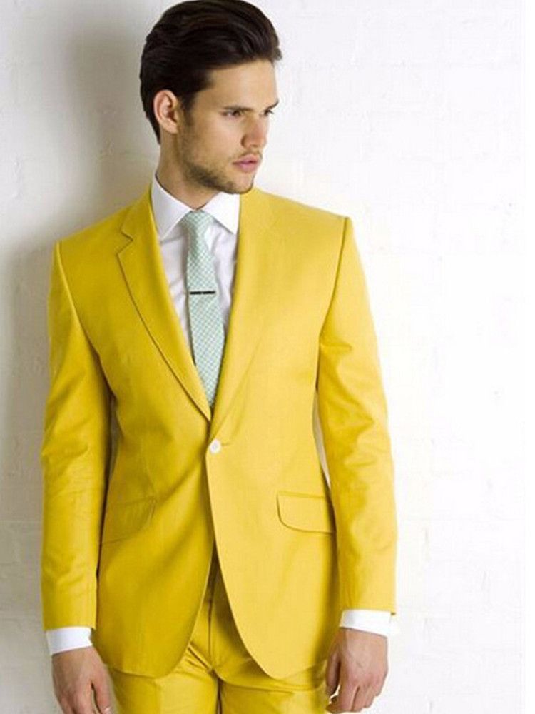 yellow suit coat
