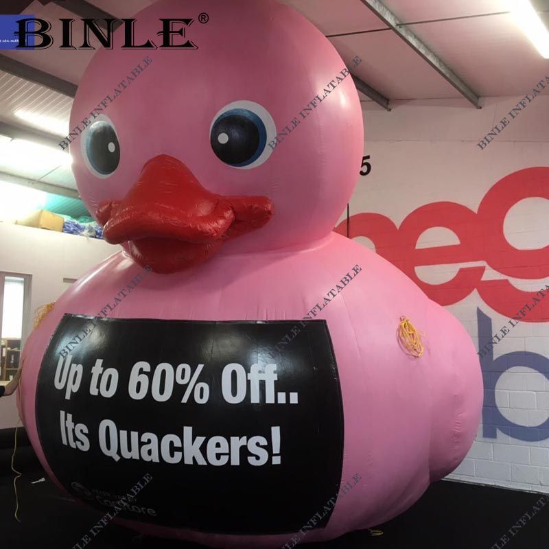 large pink rubber duck