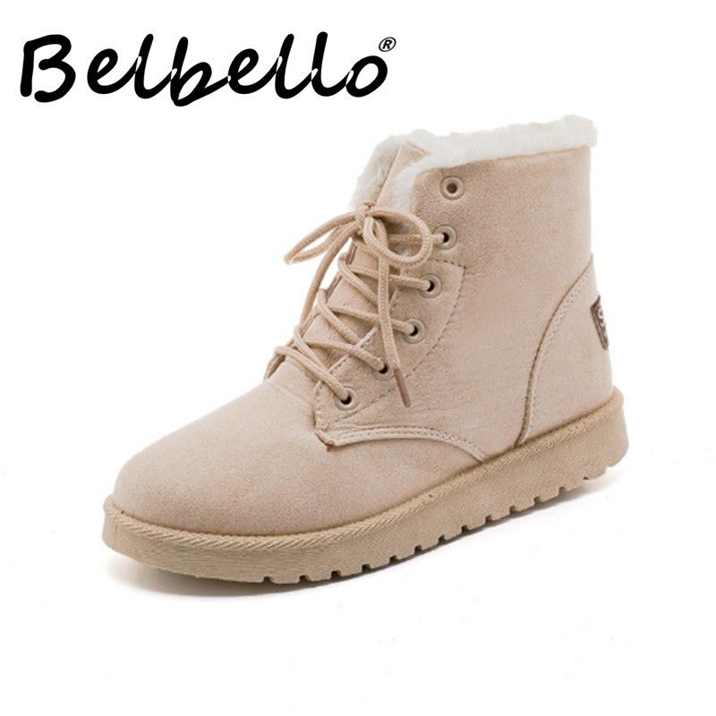 Belbello New Martin Boots Comfortable Warm Winter Go Out Shoes