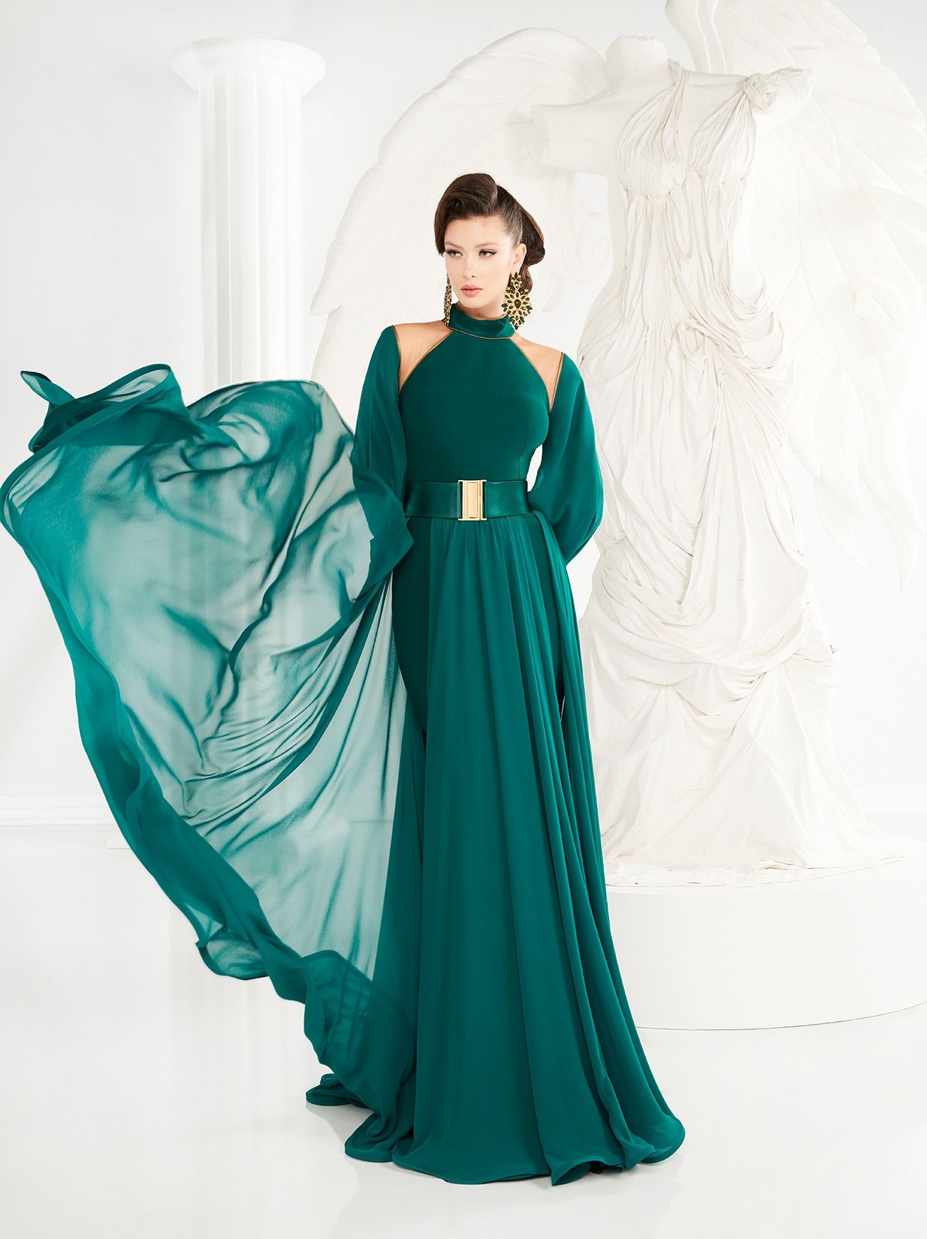 Compra Vestidos De Fiesta Verdes 2019 Chifón Elegante Cuello Halter Vestidos  Formales De Noche Con Cinturón Vestidos De Fiesta Para Damas Barato |  Entrega Rápida Y Calidad | Es.Dhgate