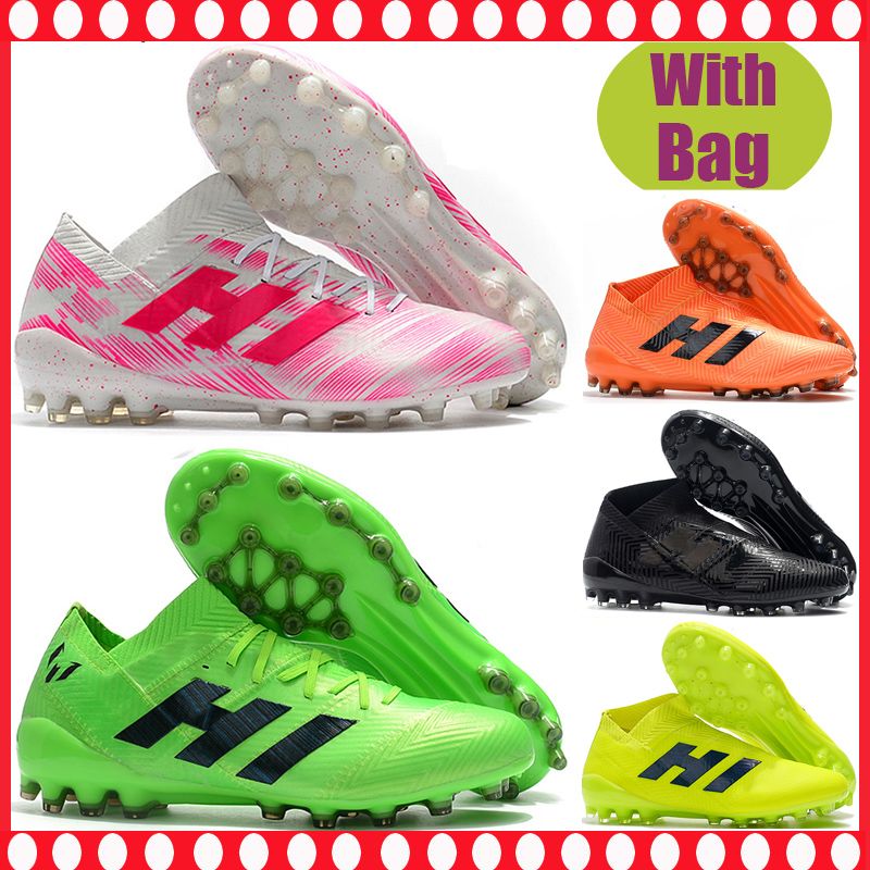 tubo Honorable fútbol americano 2019 Nuevos hombres de la llegada Botines de fútbol Nemeziz Messi 18.1 AG Zapatos de fútbol tubo Honorable fútbol americano 2019 Nuevos hombres de la llegada Botines de fútbol Nemeziz Messi 18.1 AG Zapatos de fútbol