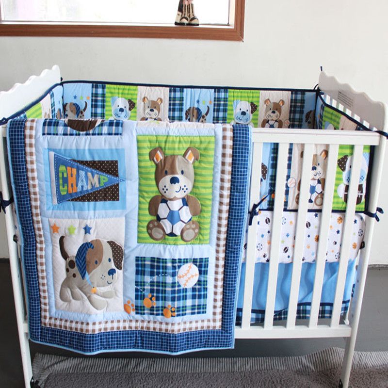 train crib bedding set