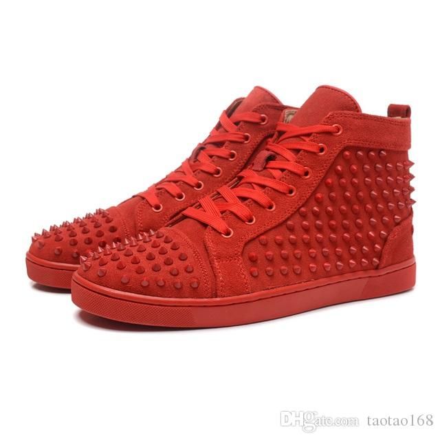 red bottoms sneakers mens