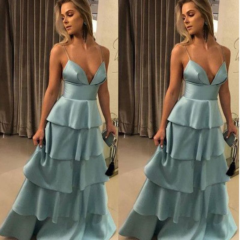 2019 New Arrival Tiered Prom Dresses ...