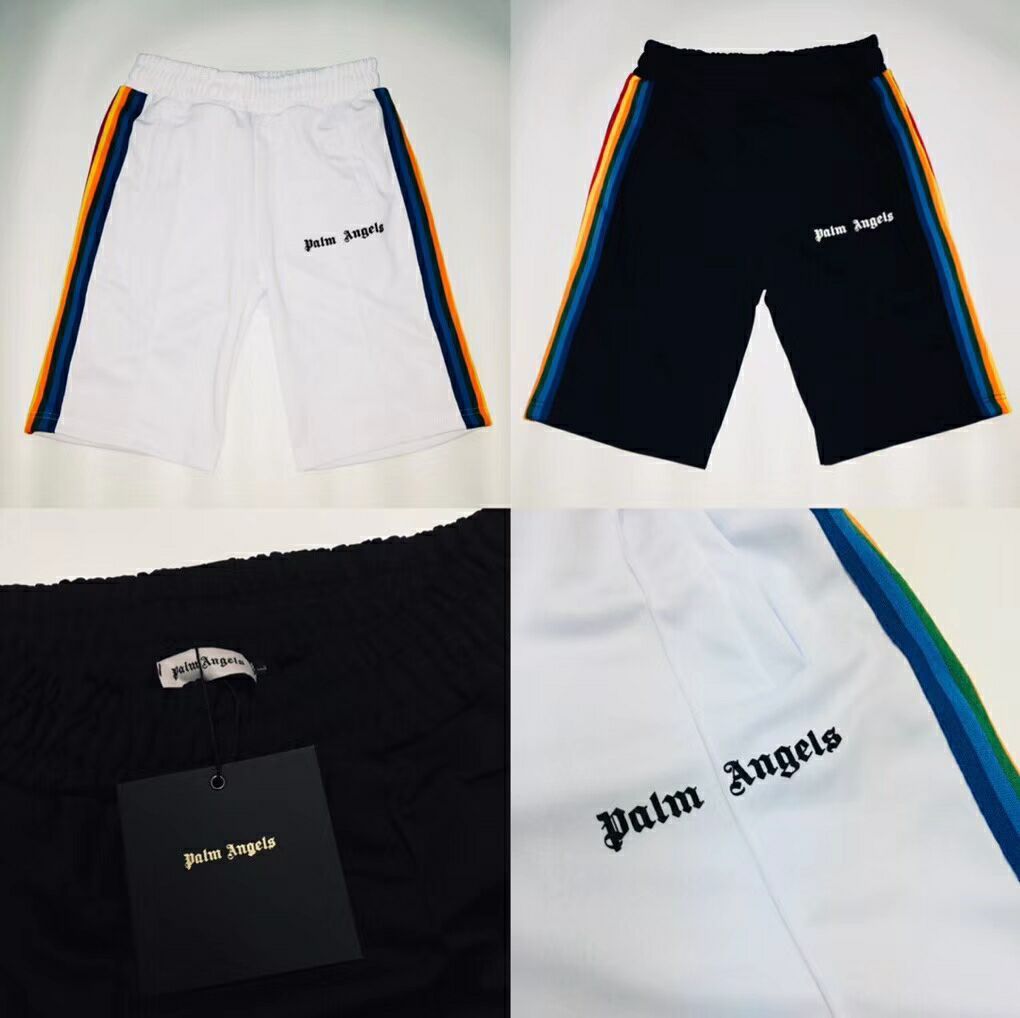 palm angels black shorts