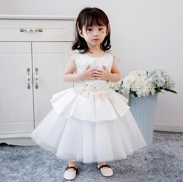 baby white wedding dress