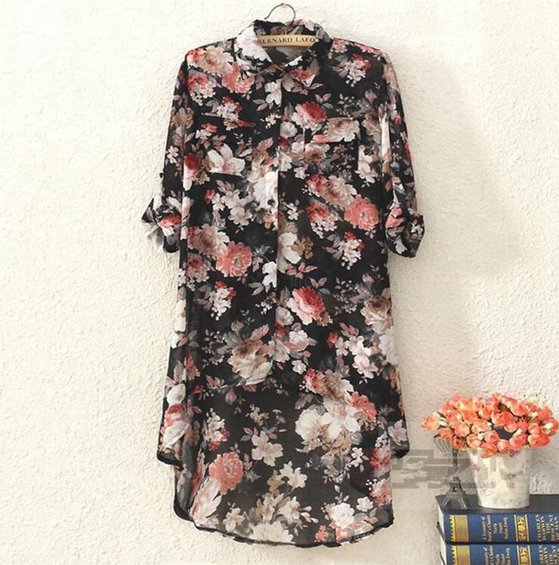 chiffon blouse dress