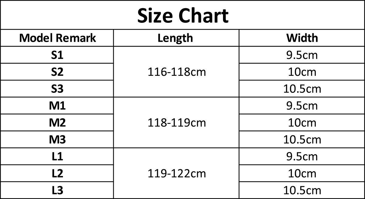 Wheelskins Size Chart