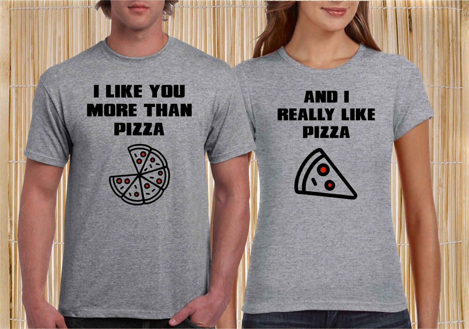 camiseta pizza casal c&a
