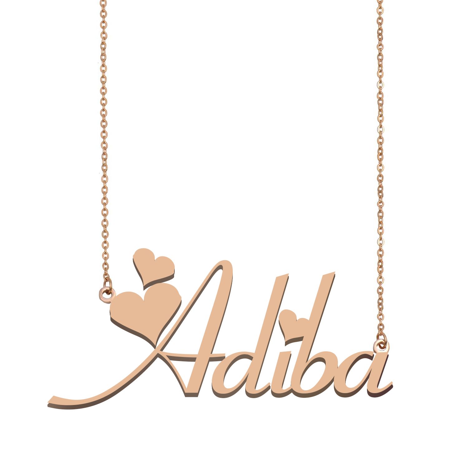 Adiba Name Necklace Pendant For Women 