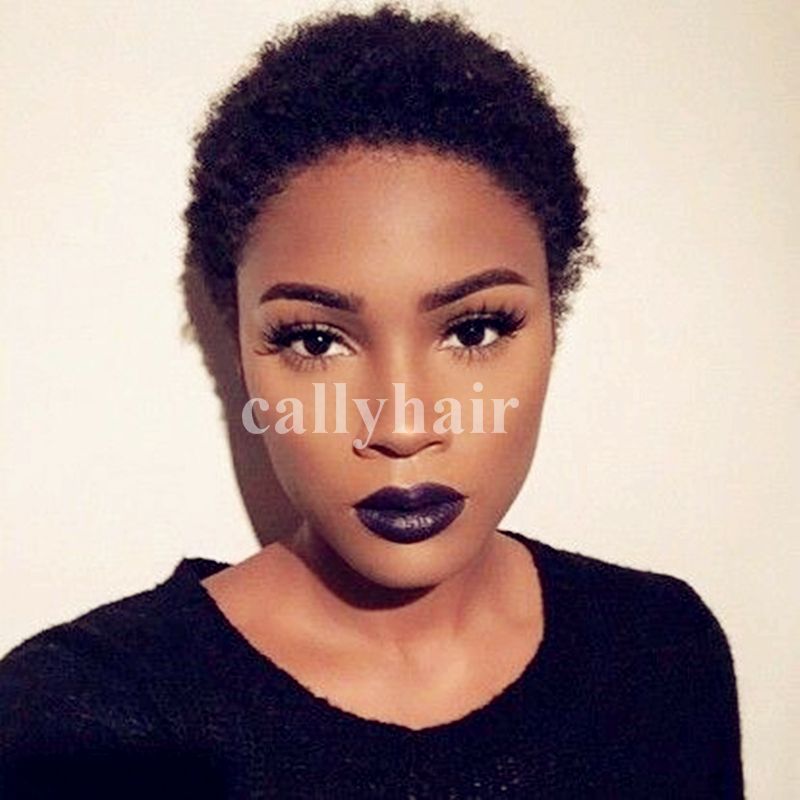 Brazilian Hair Short Afro Wigs For Black Women Kinky Curly Wig