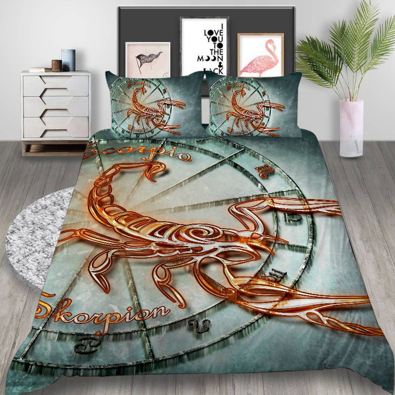 Whole And Retail King Size Bedding Set Scorpion Printed Cool Creative Duvet Cover Queen Retro Home Deco Double Single Bed With Pillowcase From Beddingdream 15 08 Dhgate Com King Size Bedding Set Scorpion Printed, Cool King Size Bedspread