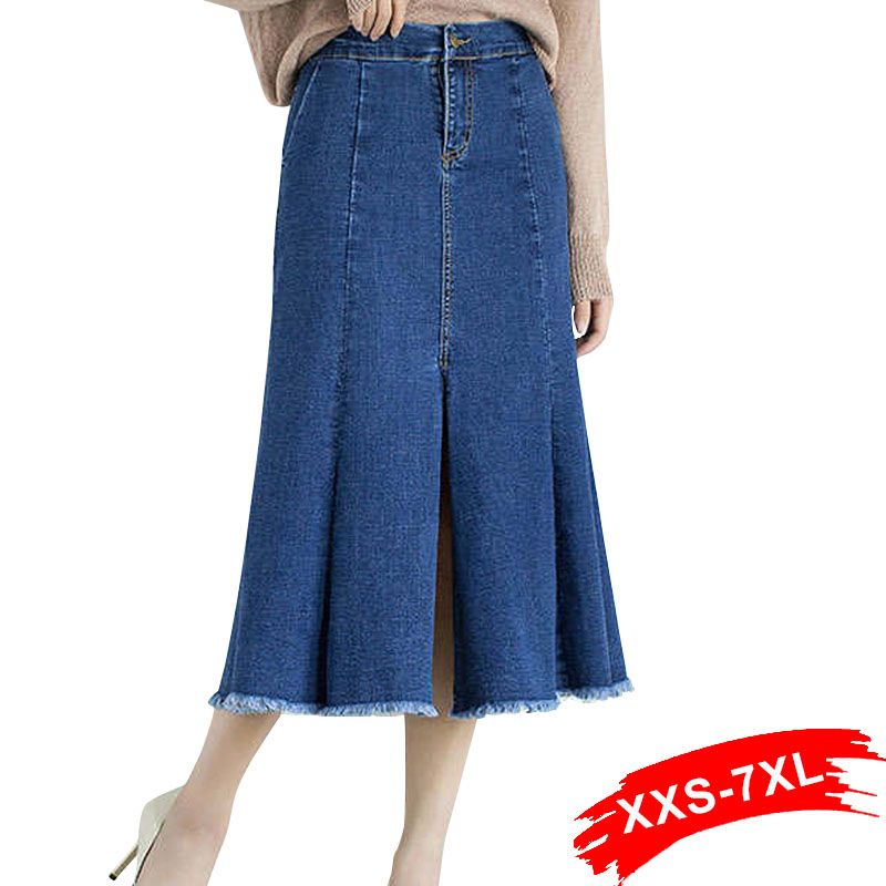 denim flare skirt wholesale