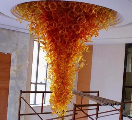 orange glass decor