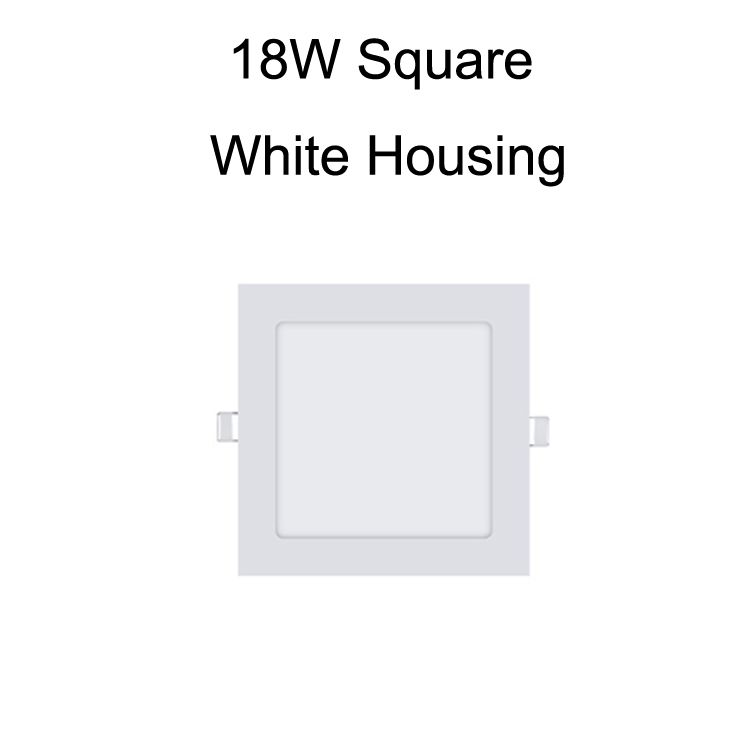 18W正方形の白いハウジング