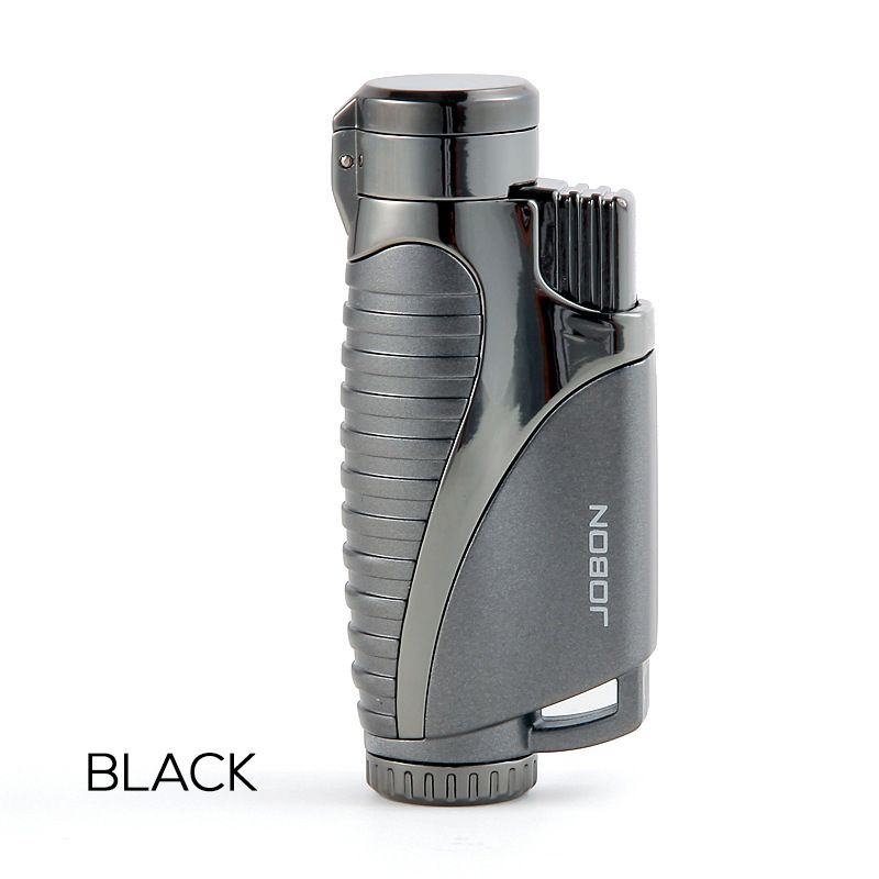 2021 Jobon Triple Torch Cigar Lighter Refillable Windproof Jet Flame