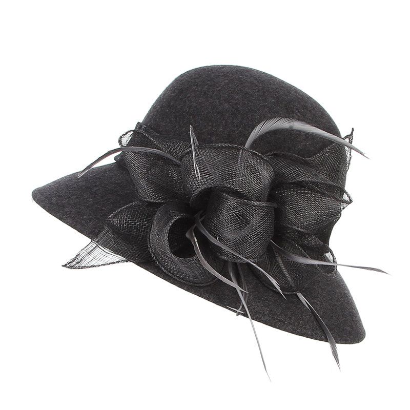 wool cloche bucket hat