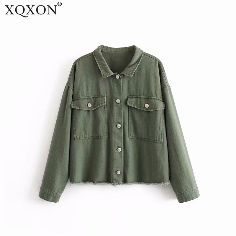 jaqueta jeans feminina exercito