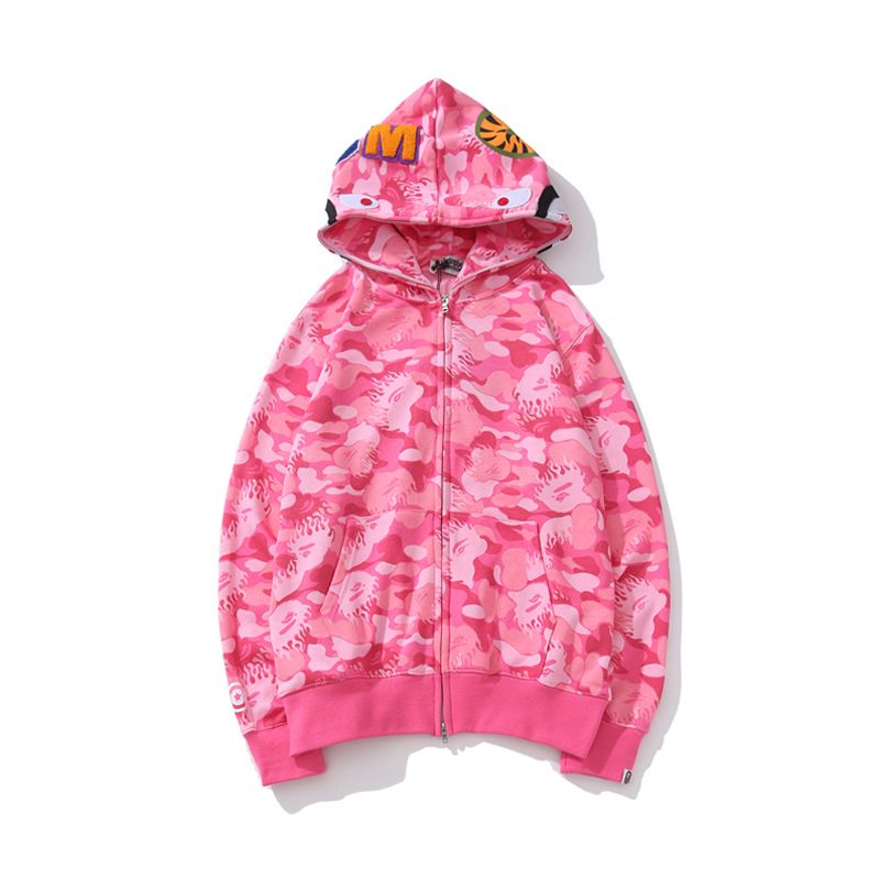 mens pink zip hoodie