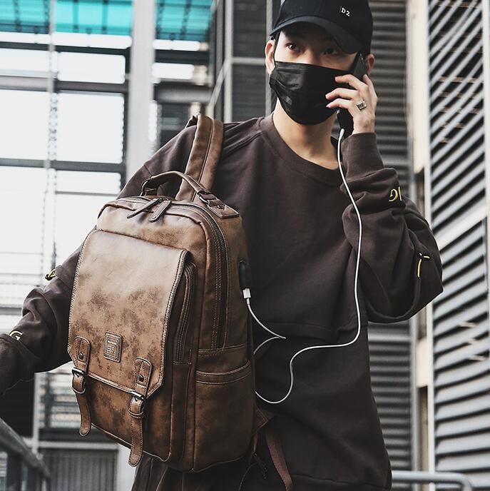 Acquistare Zaino Da Uomo In Pelle Di Marca Allingrosso Retrò Zaini Da Uomo  In Pelle Borse Da Studente In Pelle Semplice Borse Computer Di Grande  Capacità Zaino Da Viaggio Il Tempo Libero