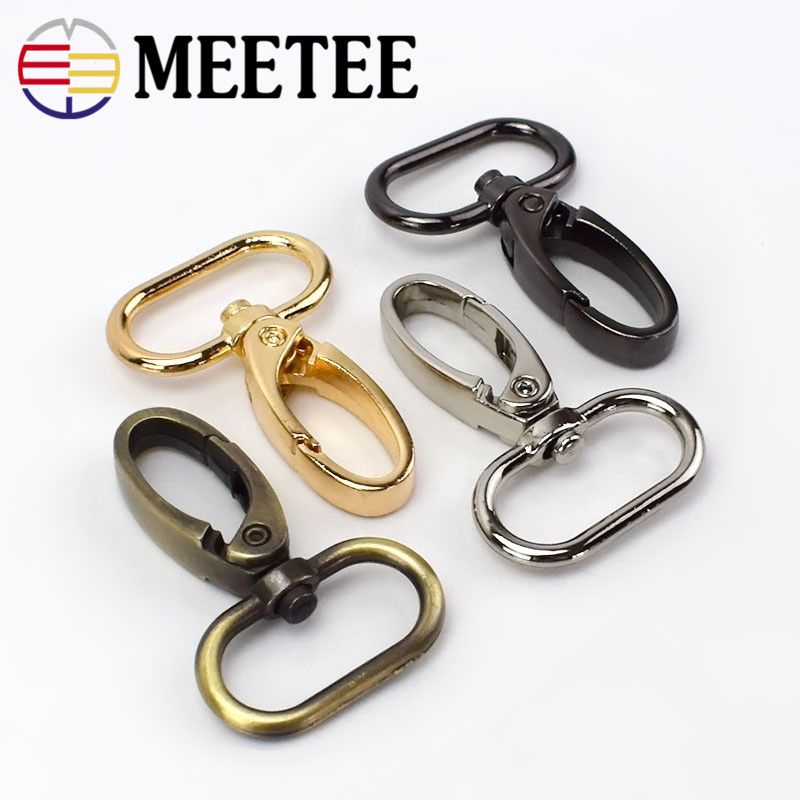 Hebillas Cierres de Perro Llavero Eslabón Giratorio Clips Gancho Broche Para Correa