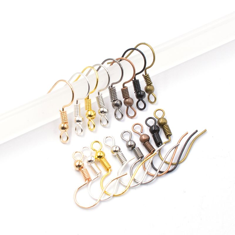 Color: Black Laliva 100pcs//lot 20x17mm DIY Earring Findings Earrings Clasps Hooks Fittings DIY Jewelry Making Accessories Iron Hook Earwire Jewelry
