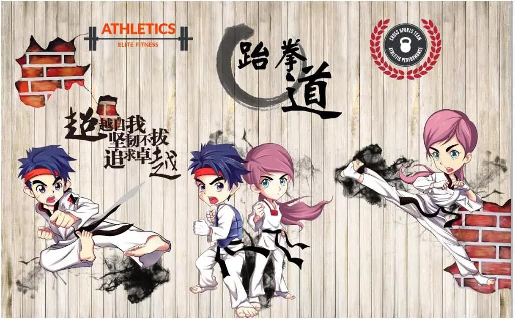 3d wallpaper custom photo Retro nostalgic cartoon taekwondo background wall wallpaper for walls 3 d 3d wallpaper custom photo Retro nostalgic cartoon taekwondo background wall wallpaper for walls 3 d