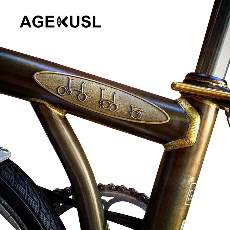 AGEKUSL Bike Targhetta Frame Telaio Targhetta In Metallo Autoadesivi Della  Decalcomania Della Bicicletta Della Decalcomania Retinati Brompton  Bicicletta Pieghevole Bronzo Da Agekusl01, 5,89 € | DHgate Italy