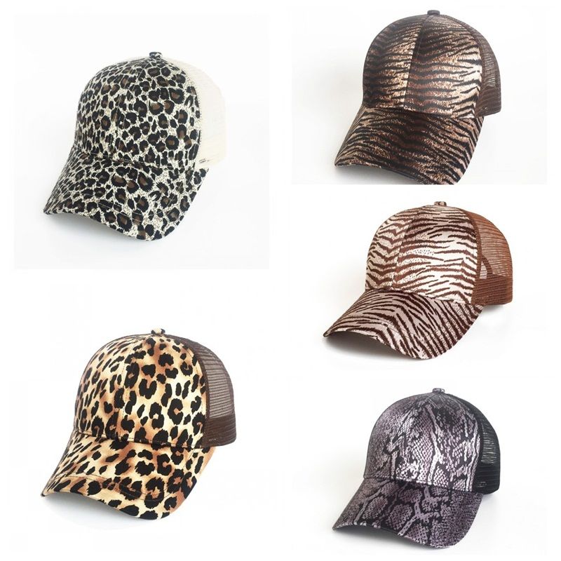 leopard print ball cap