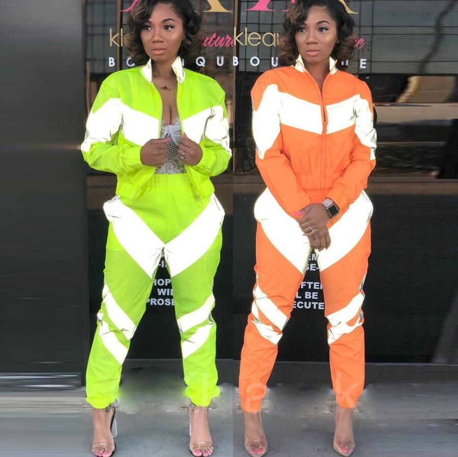 reflective womens tracksuit