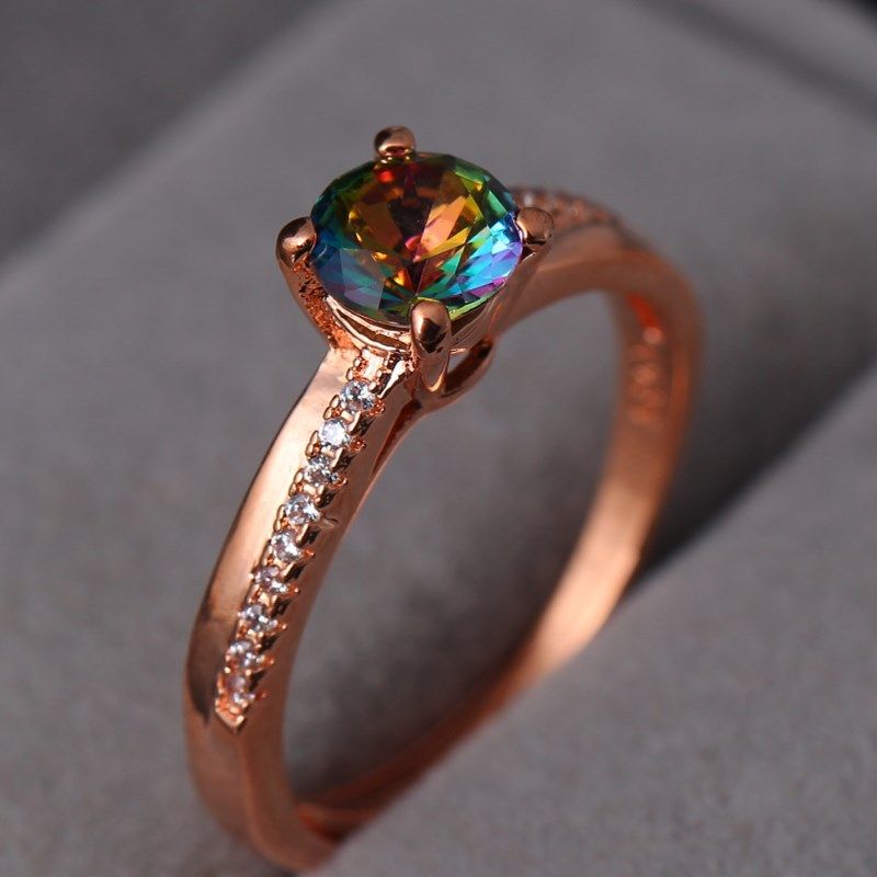 Satin Al Yuvarlak Kesim Renkli Mozanit Pirlanta Vintage Altin Nisan Altin Yuzuk Dugun Taki Tl19 9 Tr Dhgate Com