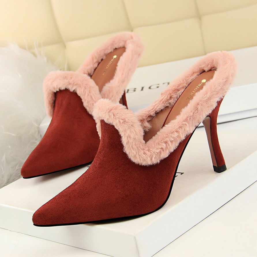 women heeled mules