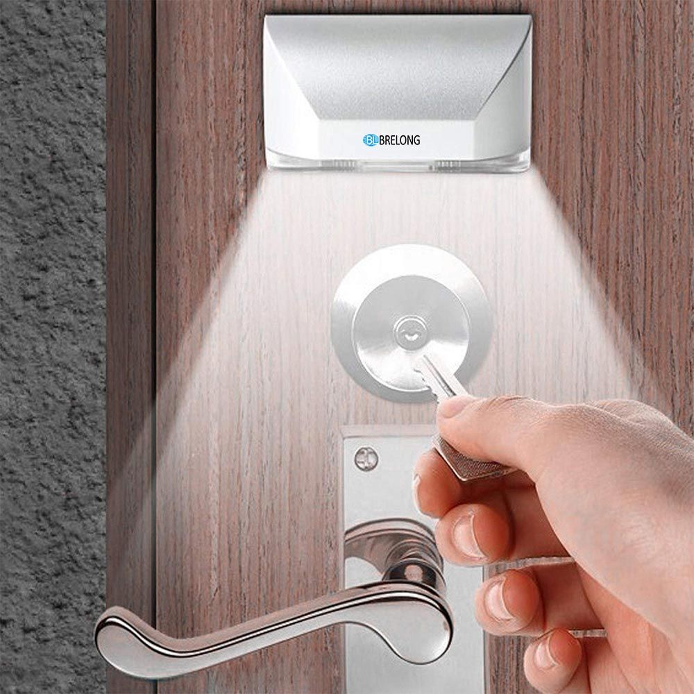 satin al led gece lambasi akilli otomatik pir kapi kilidi induksiyon lamba kapi anahtar deligi ir hareket sensoru isi dedektoru 4 led akilli isik