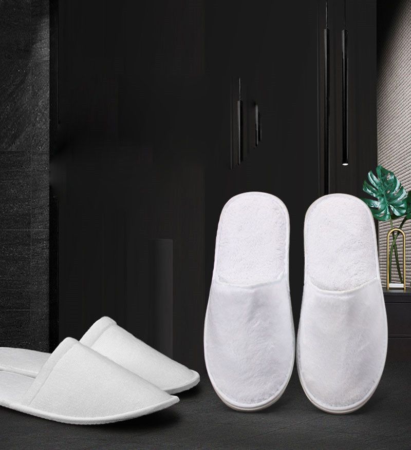 2021 Disposable Slippers Hotel Towelling Slippers EVA Slipper Men Women Flip Flop White Hot Sell