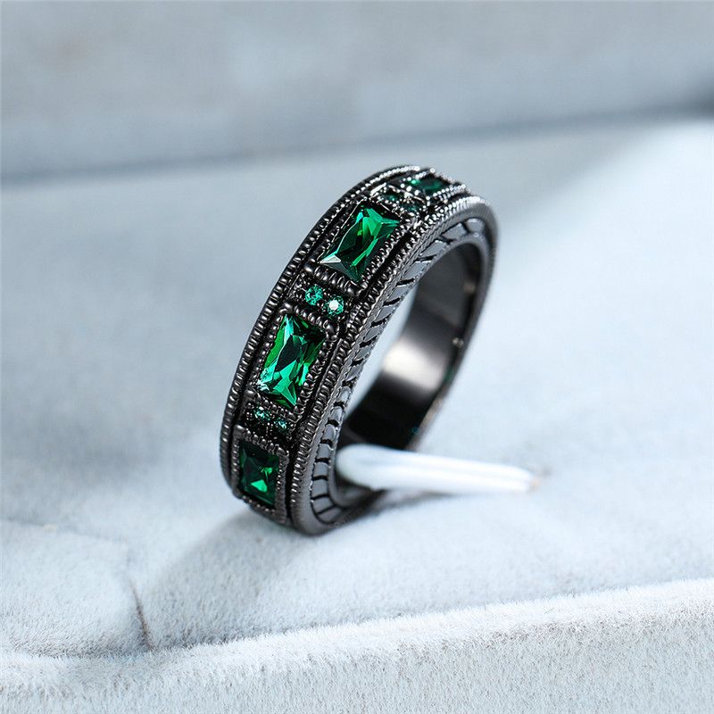 green stone ring online