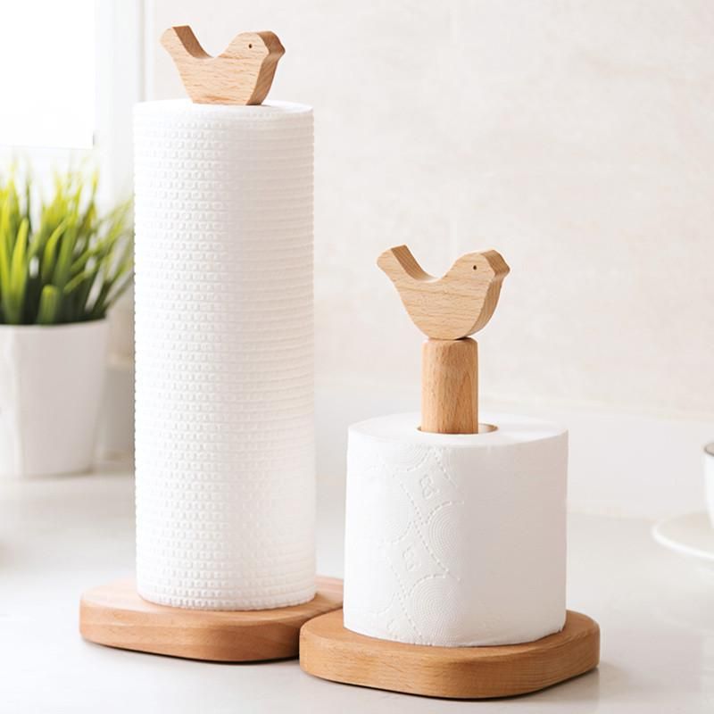 beech toilet roll holder