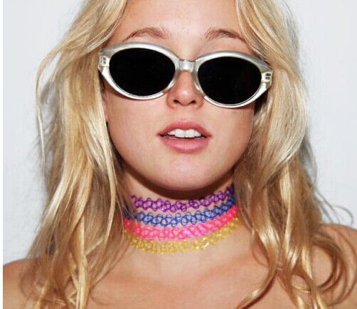 2019 Fashion Handmade Vintage Hippy Stretch Tattoo Choker Necklace