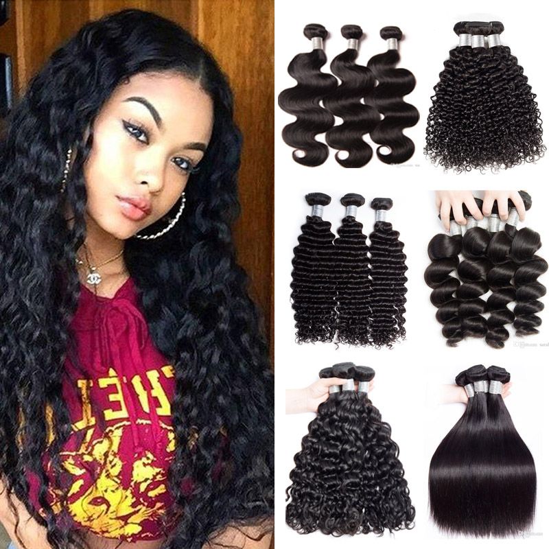 Top Quality Brazilian Human Hair Bundles Natural Colo Straight