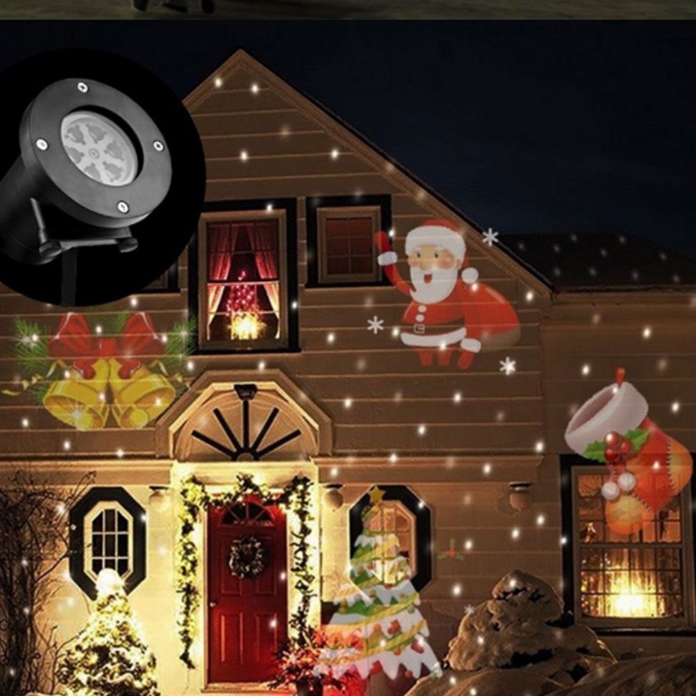 Red Green Laser Projection Lamp Spotlight 12 Pattern Christmas