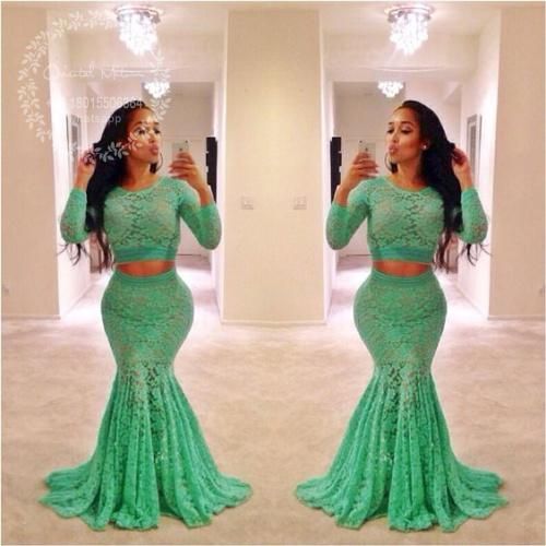 lime green evening dress