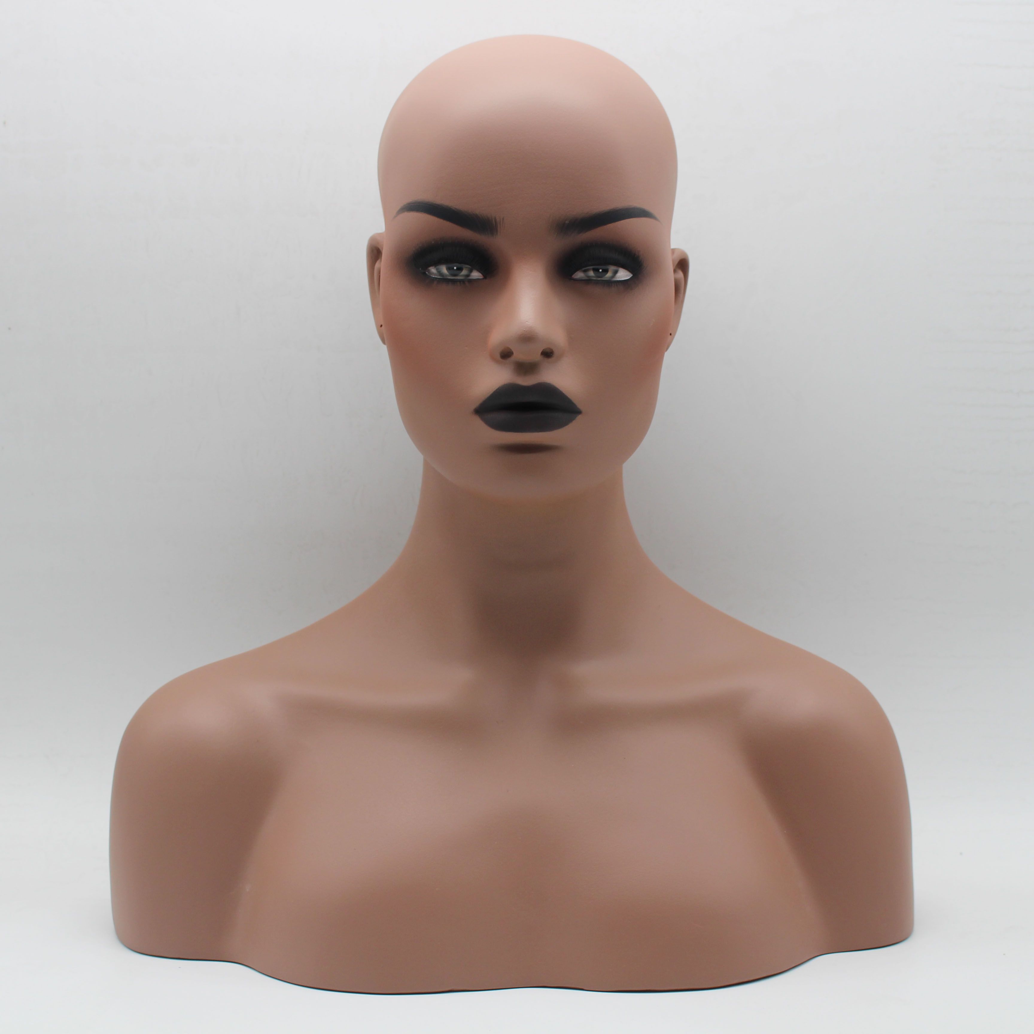 Black mannequin head with shoulders Clearance