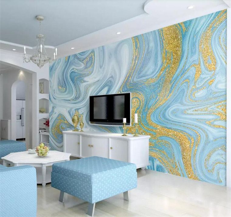 Luxurious Gold Print Blue Texture Marble Wallpaper Murals 3d Wall Photo Mural For Bedroom 3d Wall Murals 3d Marble Wall Paper Desktop Wallpaper High Resolution Desktop Wallpaper Wide From Maomao55 17 84 Dhgate Com