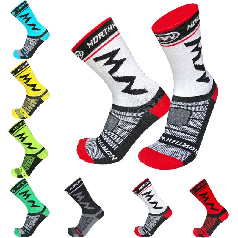 Cycling Socks Men High Elasticity 0utdoor Sports Bicycle Socks Brand Breathable