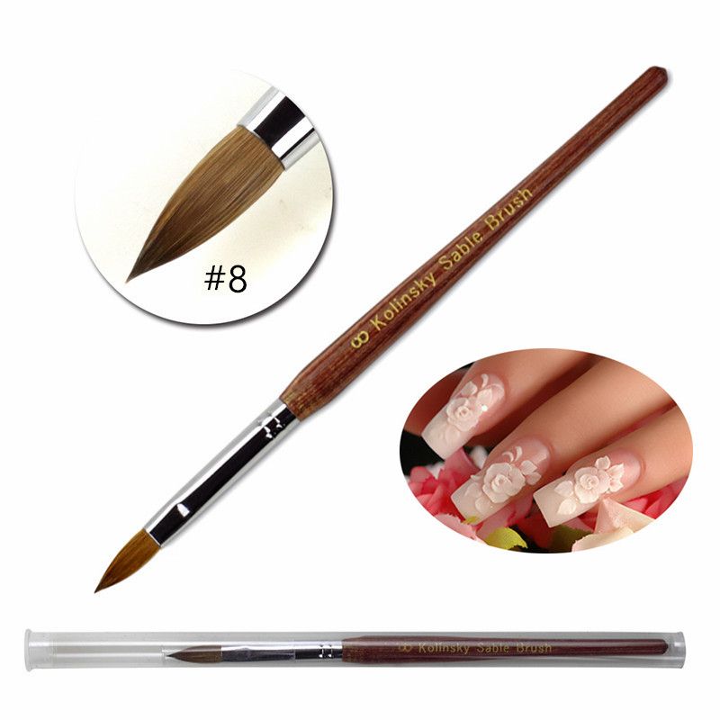 Wholesale #8 #10 Kolinsky Sable Nails Brush Pro Salon Home ...