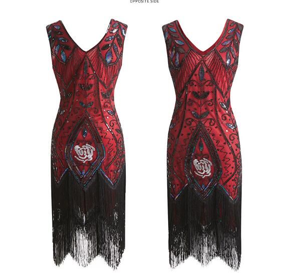 2020 Hot Sell Handmade Womens 1920s Vintage Inspired Sequin