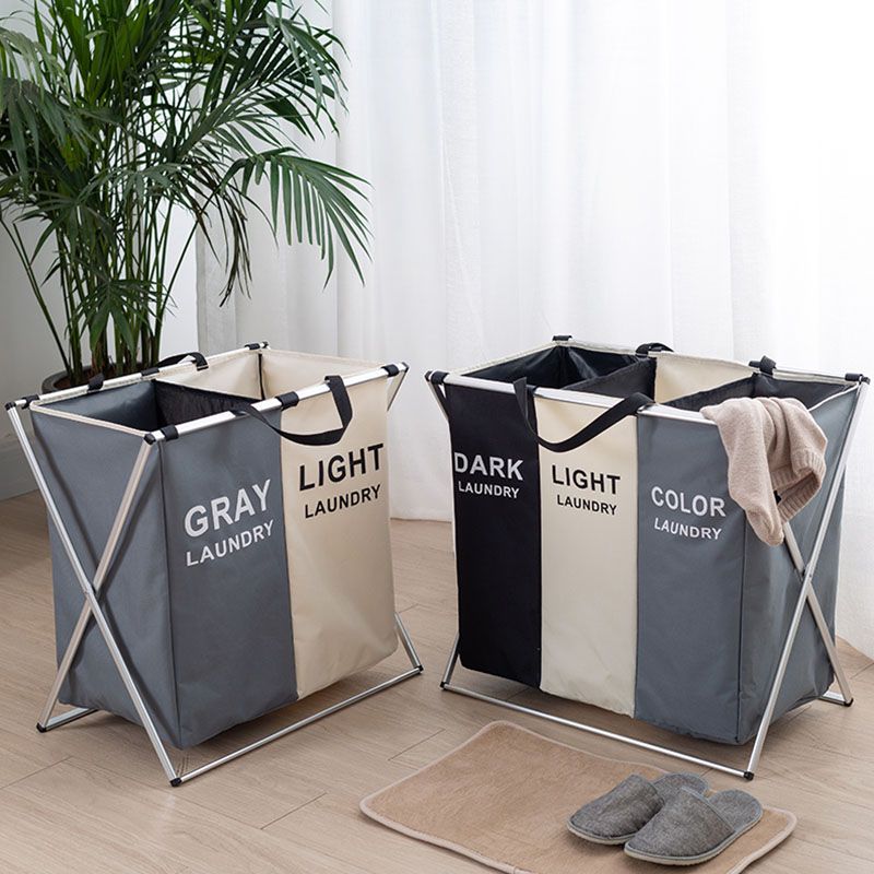 dark white colour laundry basket