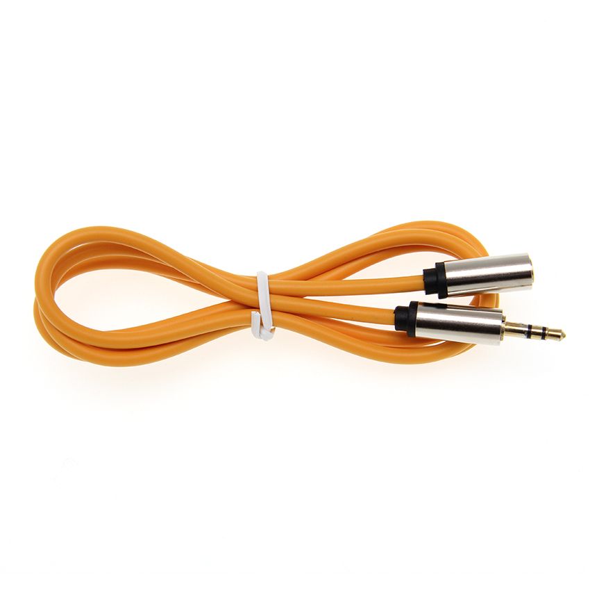 2020 1m Frosted Shell TPE Audio Extension Line 3.5mm Male To Male Aux