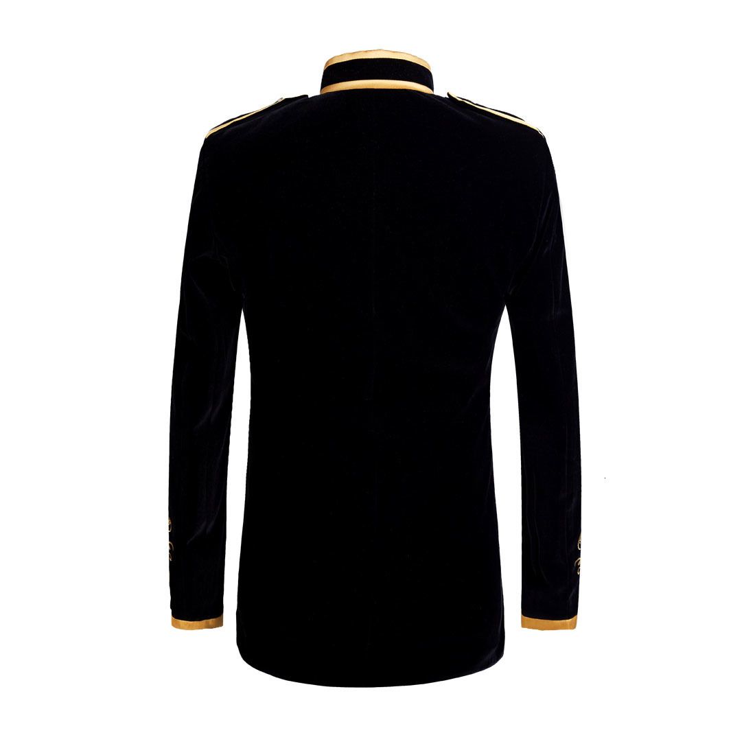 2020 Pyjtrl British Style Palace Prince Fashion Black Velvet Gold Embroidery Blazer Wedding Groom Slim Fit Suit Jacket Singers Coat Cj191210 From Quan03 49 22 Dhgate Com