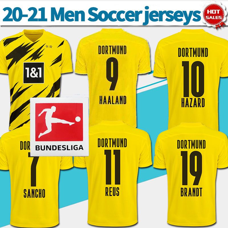 2020 Dort Home Soccer Jerseys 20/21 #11 REUS #9 HAALAND ...